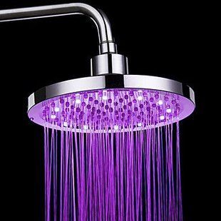 Лійка душова ТРОПІК Globus Lux HLS-11 LED 9102gser фото