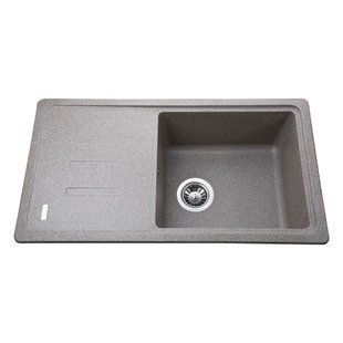 Гранитная мойка Globus Lux LUGANO мокко 780х435мм 23489gser фото