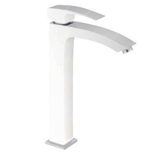 G1007-18 Смеситель для умывальника высокий гайка белый/хром (диам)35 Gappo Jacob 1/8 G1007-18 фото