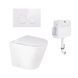 Комплект: Qtap Swan унітаз підлоговий Rimless QT16223178W + Nest комплект інсталяції 2в1 (кругла клавіша White) QT0122490S4Q1 + QT0111M11110W SD00052191 фото 1