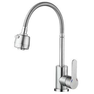 Смеситель для кухни ZERIX DAX-011 REFLECTOR из нерж. стали SUS304 (ZX4821) ZX4821 фото