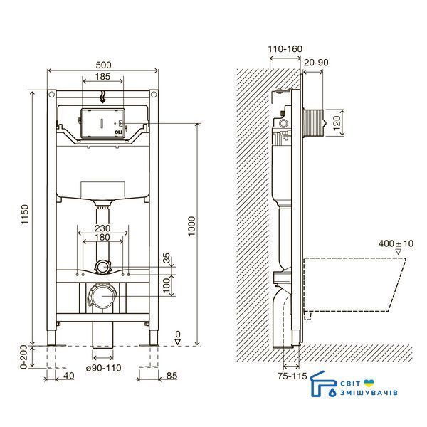 Laufen H8669570000001+i8120 Комплект: PRO Rimless унітаз підвісний, в комплекті з сидінням Slim + IMPRESE комплект інсталяції 3в1 H8669570000001+i8120 фото