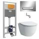 Laufen H8669570000001+i8120 Комплект: PRO Rimless унітаз підвісний, в комплекті з сидінням Slim + IMPRESE комплект інсталяції 3в1 H8669570000001+i8120 фото 1