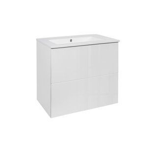 Комплект Qtap Tern 600х580х437 White тумба підвісна + раковина врізна QT1772TPL6013060CW SD00045097 фото