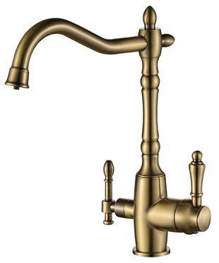 Змішувач для кухні під осмос Globus Lux GLLR-1000-9-BRONZE 19266gser фото