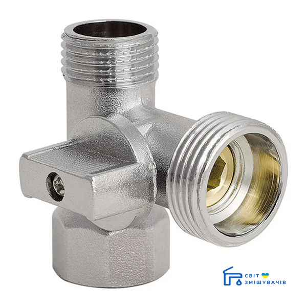 Кран трехходовой 1/2Mx3/4Mx1/2F KOER KR.515 (KR0103) KR0103 фото