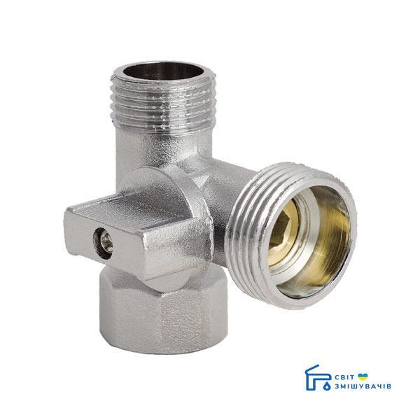 Кран трехходовой 1/2Mx3/4Mx1/2F KOER KR.515 (KR0103) KR0103 фото