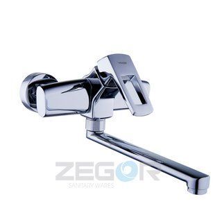 Смеситель для кухни настенный ZEGOR (NEF12-A232) 3811sbaza фото