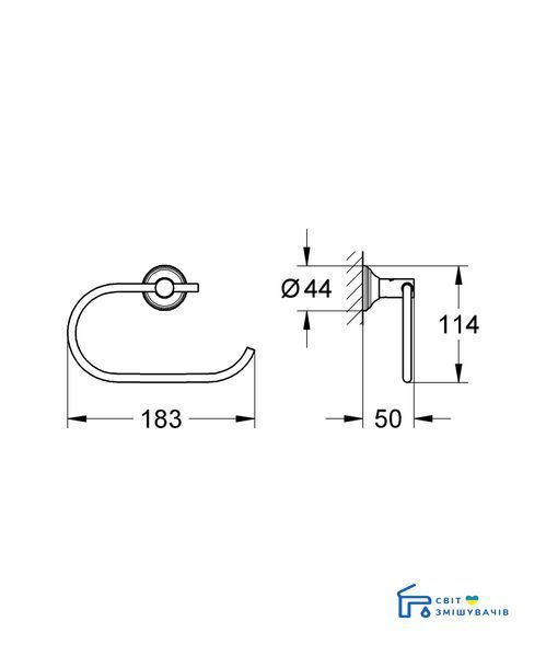 Тримач для туалетного паперу Grohe Essentials Authentic (40657001) 40657001 фото