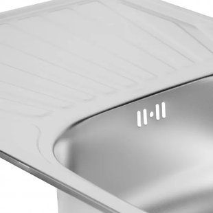Кухонна мийка WEZER 7848(08) Satin 780x480x180 мм + сифон 7848(0,8)S фото