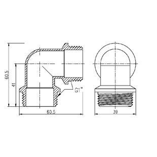 Уголок SD Forte 1" НН SF37325 SD00002700 фото