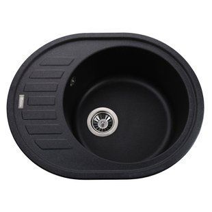 Гранитная мойка Globus Lux ARNO графит 650х500мм-А0001 22543gser фото