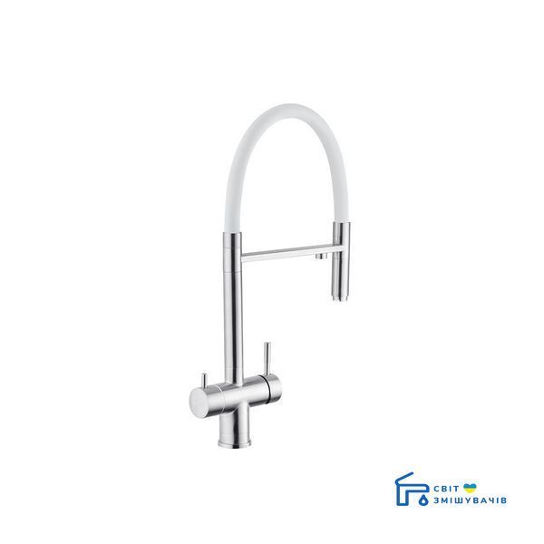 Змішувач для кухні з підключенням до фільтру Kroner KRP Edelstahl Klassisch ESG03815WHI CV027935 CV027935 фото