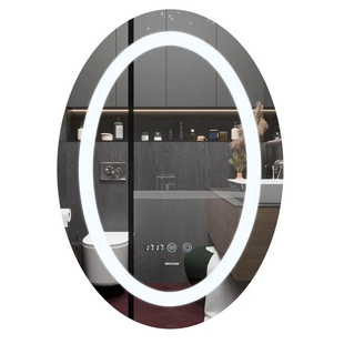 Зеркало Mixxus PLAIN MV02-60x80 с Led Touch, Anti-fog, димером, регулятором яркости, часами (MI6933 MI6933 фото