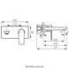 Встроенный смеситель для умывальника Ferro Algeo BAG3PA22 BAG3PA22 фото 2