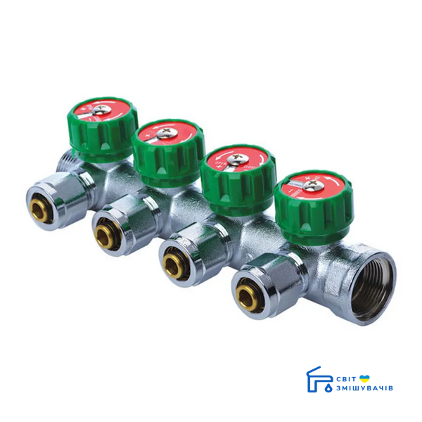 Вентиляційний колектор з фітингом KOER KR.1121-4 3/4&rdquo;x4 КОНТАКТИ (KR2652) KR2652 фото