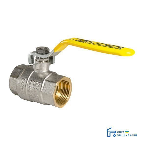 Кран шаровый KOER 3/4" ГГР ГАЗ (KR.214.G) (KR0113) KR0113 фото