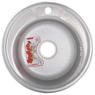 Мийка кухонна ZERIX Z490-06-170E (satin) (ZX2618) ZX2618 фото
