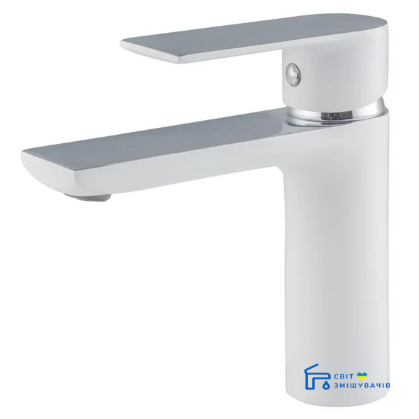 Смеситель для умывальника HAIBA ALEX 001 WHITE-CHROME (HB9562) HB9562 фото