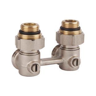 Кран кульовий SD Forte 3/4"х1/2" для радіатора нижній кутовий SF250W15 SD00021147 фото