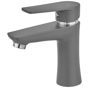 Змішувач для умивальника Plamix Oscar-001 Graphite (без підведення) (Колір графіт) (PM6097) PM6097 фото