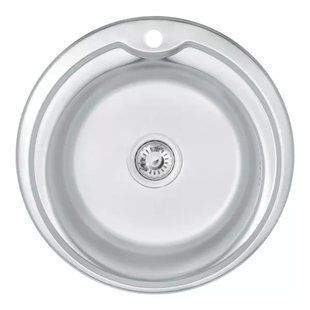 Кухонна мийка WEZER 510(06) Satin 510x180 мм + сифон 510(0.6)S фото