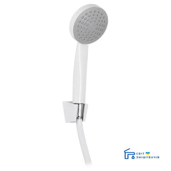 Душовий набір білий (шланг, лійка, кронштейн) Shower SET-02W Zerix ZX3096 ZX3096 фото