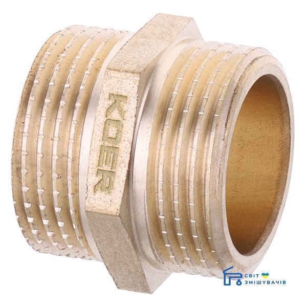 Ниппель 3/4" "KOER WM.N08.WN БЕЗ НИКЕЛЯ (KR2991) KR2991 фото