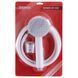 Душовий набір білий (шланг, лійка, кронштейн) Shower SET-02W Zerix ZX3096 ZX3096 фото 2