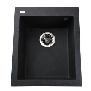 Гранитная мойка Globus Lux LAMA графит 410х500мм-А0001 10602gser фото