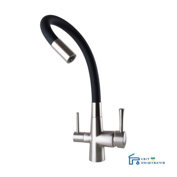Смеситель для кухни под осмос Globus Lux GLLR-0903-8-StSteel 22997gser фото