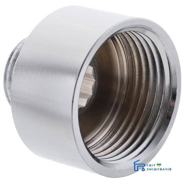 Перехідник (конектор) 1/2"х1" (хром) KOER KF.A0610.CHR (KF0135) KF0135 фото