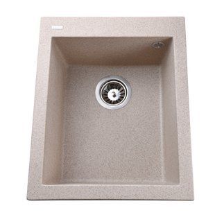 Гранитная мойка Globus Lux LAMA миндаль 410х500мм-А0008 8375gser фото