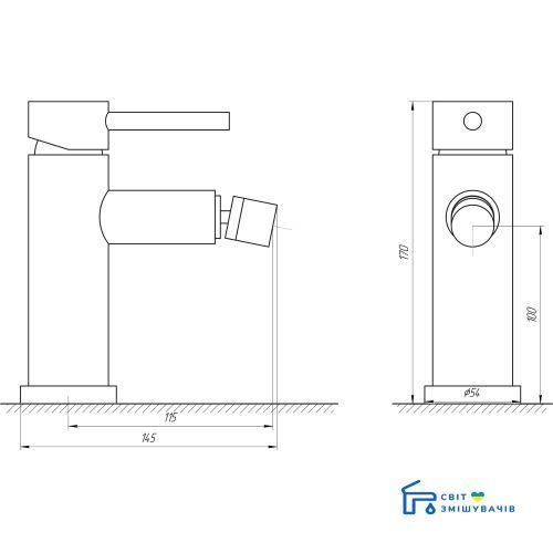 Смеситель для биде Globus Lux SBT1-106 17531gser фото