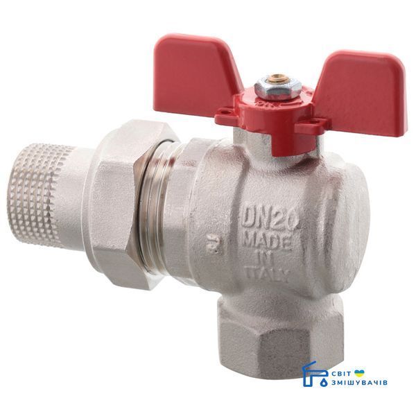 Кран з американкою Roho R106-100 - 1" кутовий (RO0091) RO0091 фото