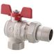 Кран з американкою Roho R106-100 - 1" кутовий (RO0091) RO0091 фото 2