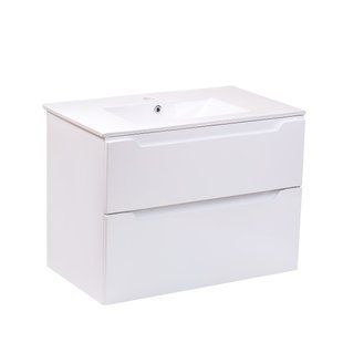 Тумба подвесная с умывальником Qtap Scorpio QT1472TPВ8013080CW SD00044573 фото