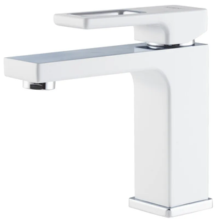 Змішувач для умивальника Koer KB-10009-04 (Колір хром+білий) (KR5975) KR5975 фото