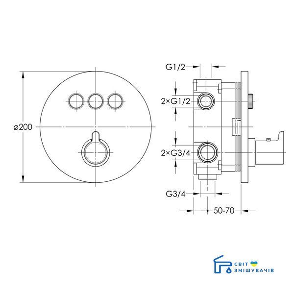 Смеситель для душа IMPRESE Smart Click ZMK101901233 ZMK101901233 фото