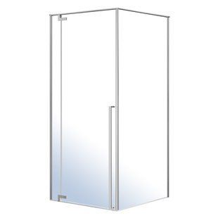 FREEZ душова кабіна 90*90*200см квадратні, ліві, розстібні двері, без піддону, хром, скло прозоре 8мм 599-180L/1(2коробки) фото