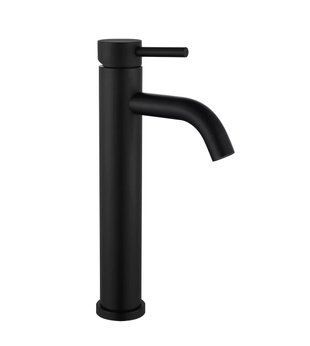 Змішувач для умивальника WEZER EKO11C-01-BLACK високий EKO11C-01-BLACK- EKO4G-01 BLACK фото