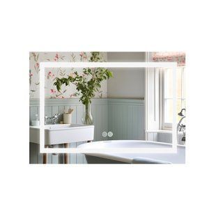 Зеркало Lidz Kubis 800х600 с LED-подсветкой Touch, с антизапотеванием, с диммером, рег. яркости LD78LF9047400 SD00053524 фото
