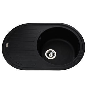 Гранитная мойка Globus Lux OHARA черный 770х500 21080gser фото