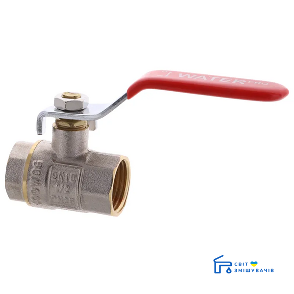 Кран кульовий WATERPRO 1/2" ГГР (WP0135) WP0135 фото