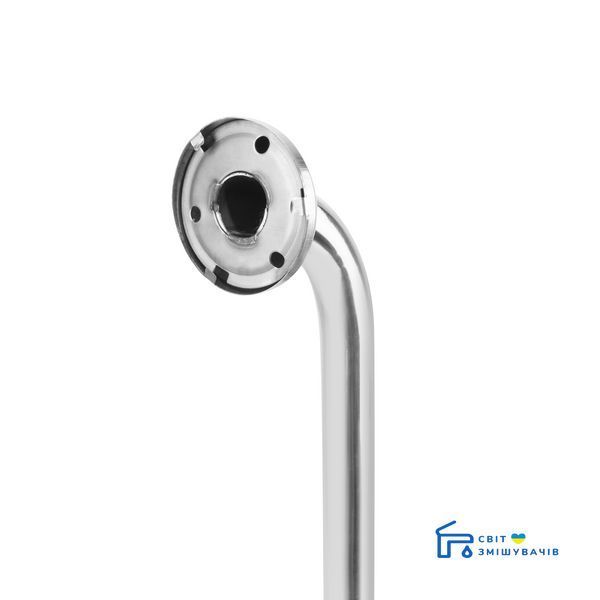Поручень подвійний для унітазу Qtap Freedom 550х700, 575х575 Chrome QT2291LTW SD00045978 фото