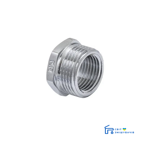 Розетка 1/2"x3/4" (хром) KOER KF.F0608.CHR (KF0134) KF0134 фото