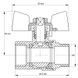 Кран кульовий KOER 3/4" ГШБ ГАЗ (KR.218.G) (KR0094) KR0094 фото 6