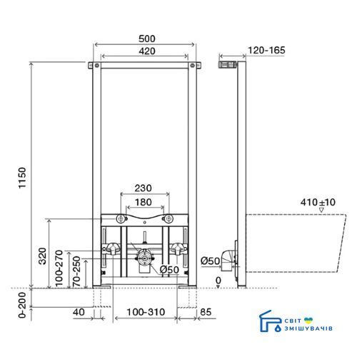 Инсталляция для биде Imprese i4310 i4310 фото