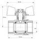Кран шаровый KOER 3/4" ГГБ (KR.217) (KR0040) KR0040 фото 9