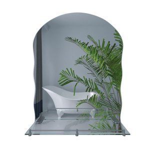 Зеркало Lidz Anny 140.07.02 (1) 600х850х106 настенное с полочкой прямоугольное с дугообразным верхом и фигурными боками LD78AN6085 SD00052533 фото